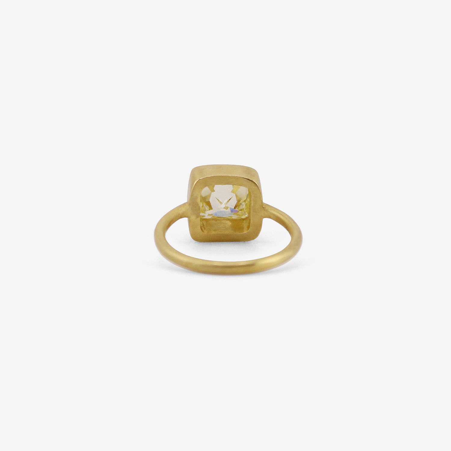 DARIUS 18K & FANCY YELLOW DIAMOND ZIGGURAT FAIRY RING, 3.62