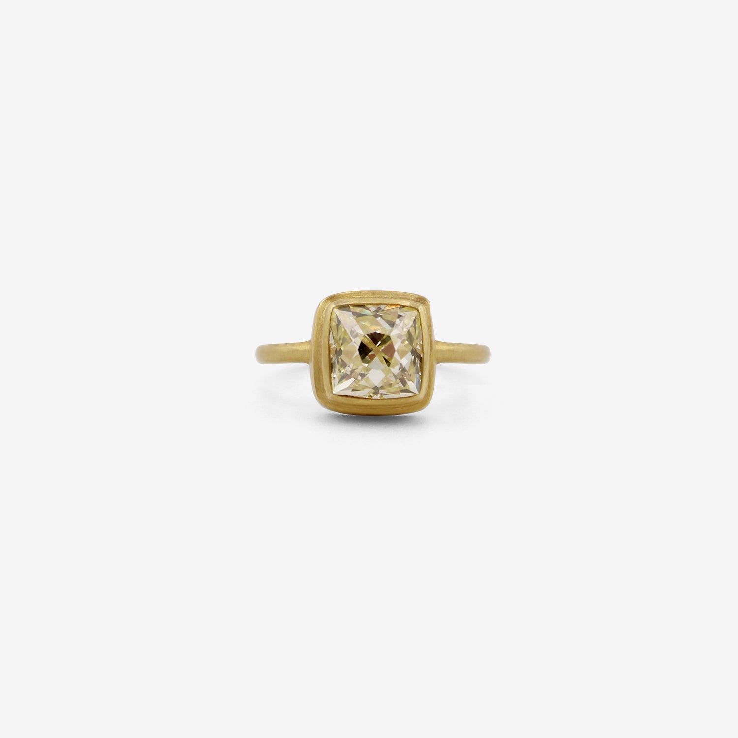 DARIUS 18K & FANCY YELLOW DIAMOND ZIGGURAT FAIRY RING, 3.62