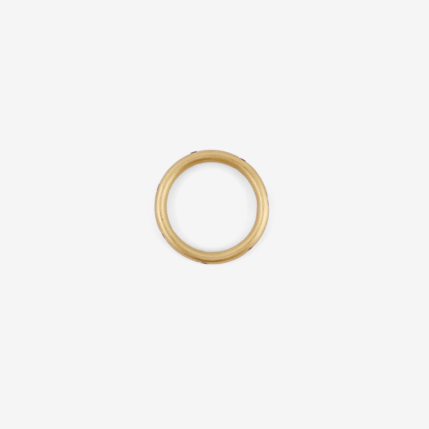 DENISE BETESH 20K BAND WITH FLUSH-SET CHAMPAGNE DIAMONDS, .21CT