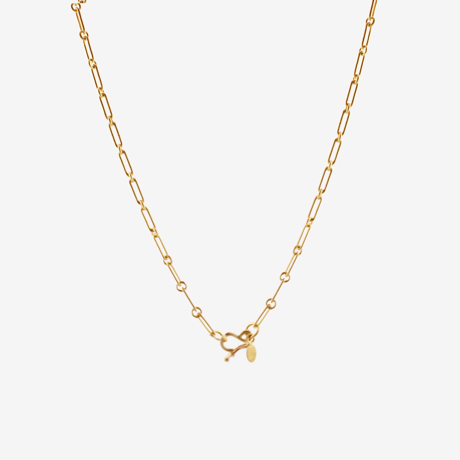 DENISE BETESH 22K LONG LINKS CHAIN NECKLACE