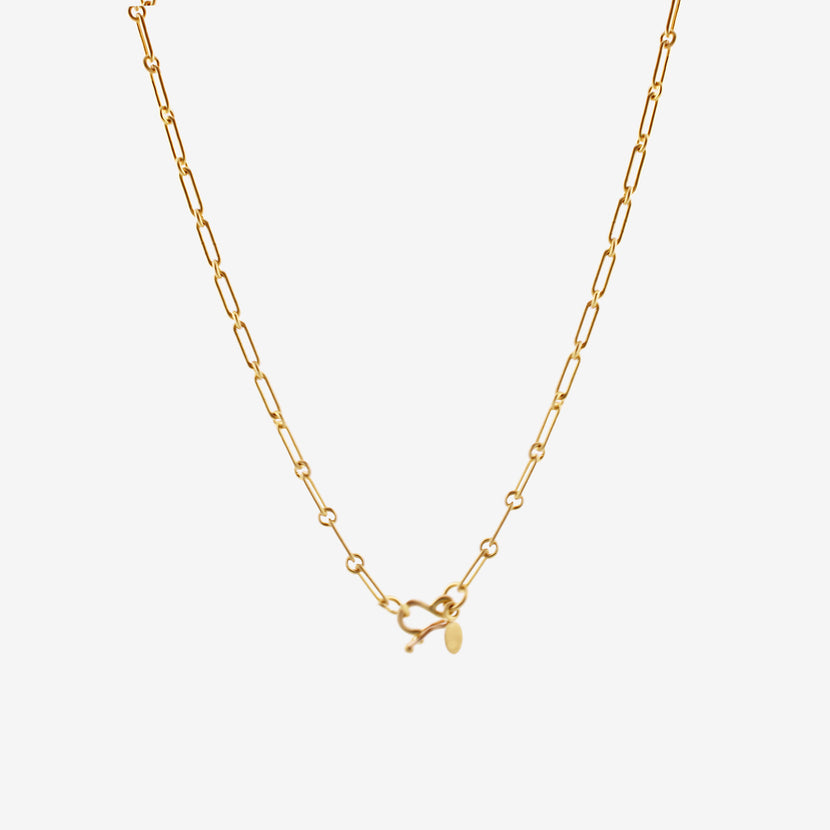 DENISE BETESH 22K LONG LINKS CHAIN NECKLACE