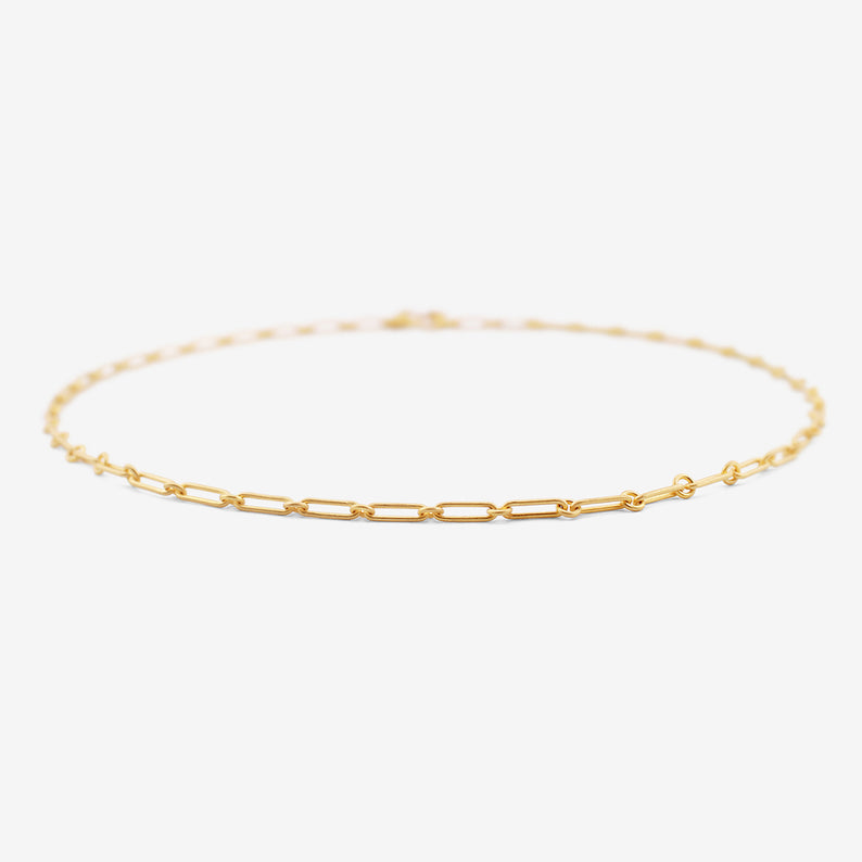 DENISE BETESH 22K LONG LINKS CHAIN NECKLACE