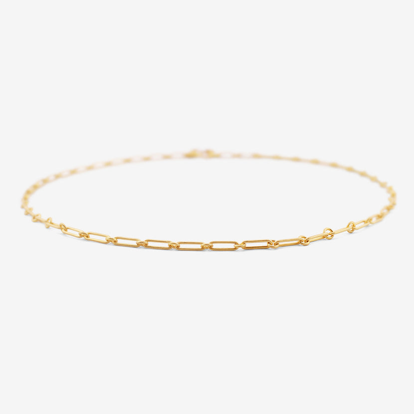 DENISE BETESH 22K LONG LINKS CHAIN NECKLACE