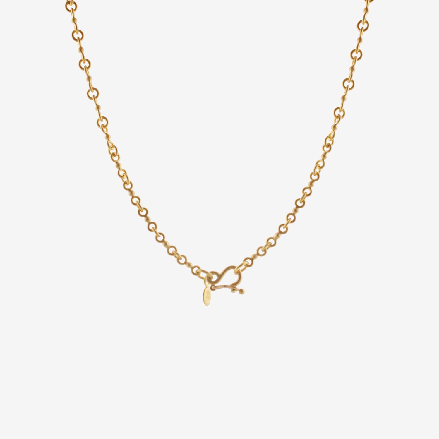 DENISE BETESH 22K SINGLE BALL CHAIN NECKLACE