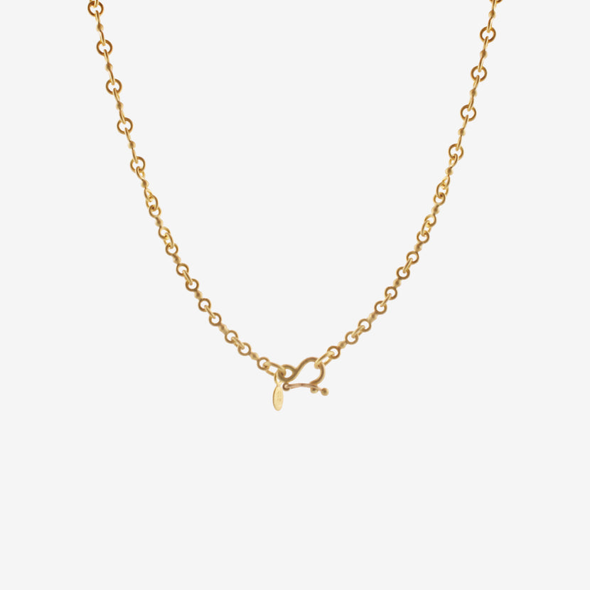 DENISE BETESH 22K SINGLE BALL CHAIN NECKLACE
