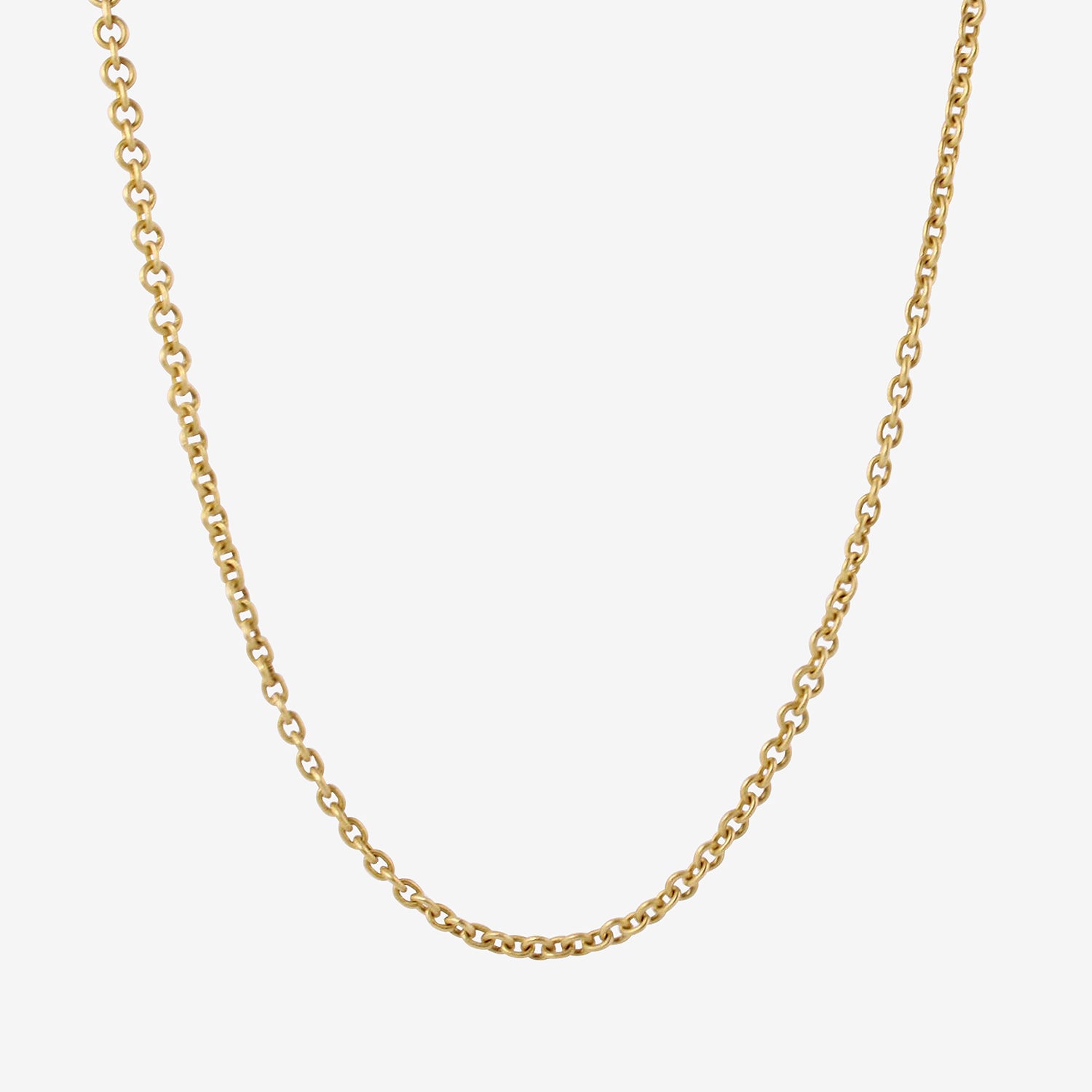 DENISE BETESH 22K 4MM ROUND LINK CHAIN NECKLACE
