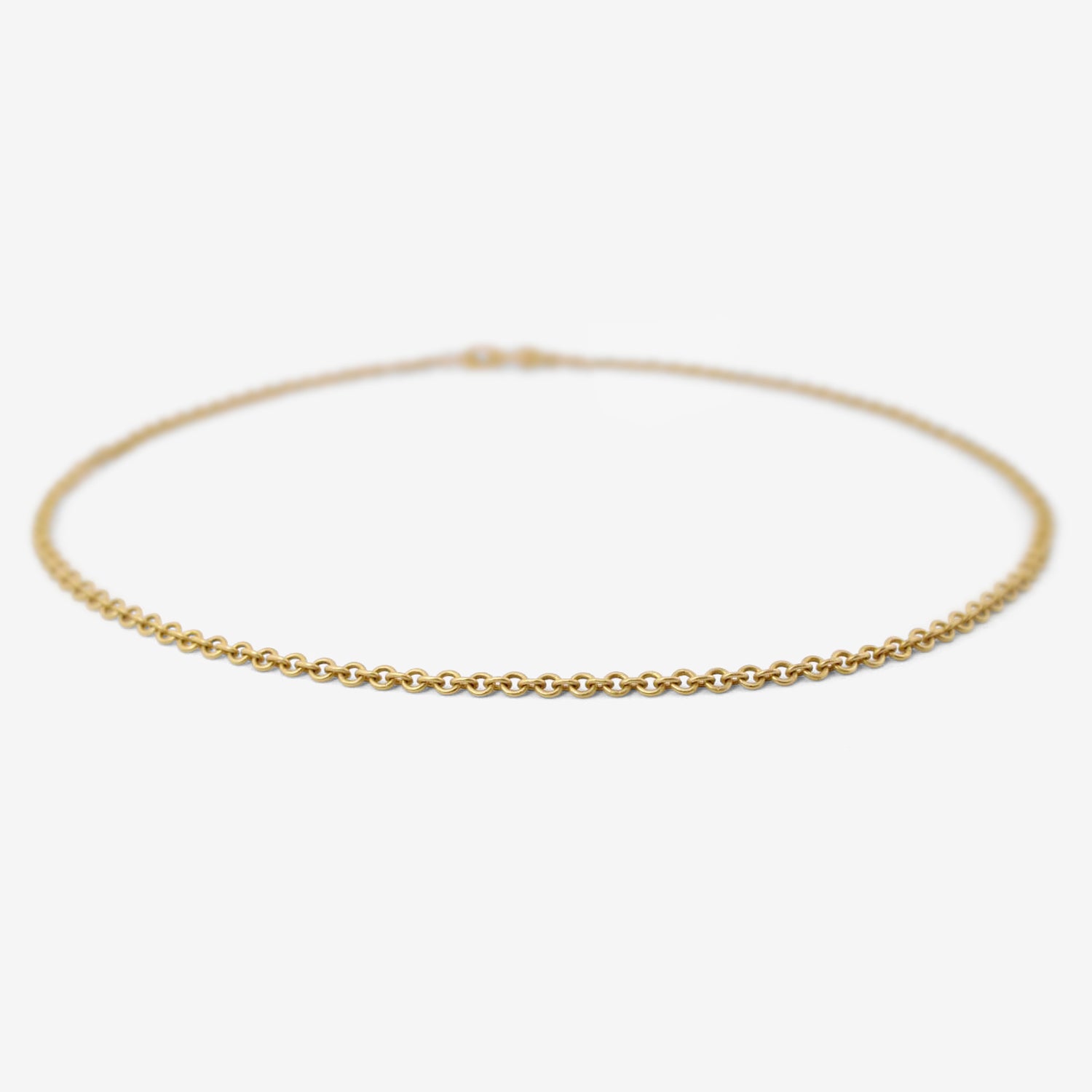 DENISE BETESH 22K 4MM ROUND LINK CHAIN NECKLACE