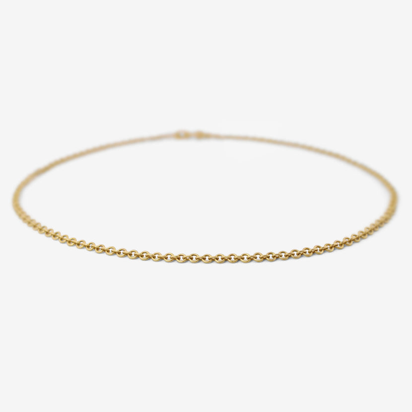 DENISE BETESH 22K 4MM ROUND LINK CHAIN NECKLACE