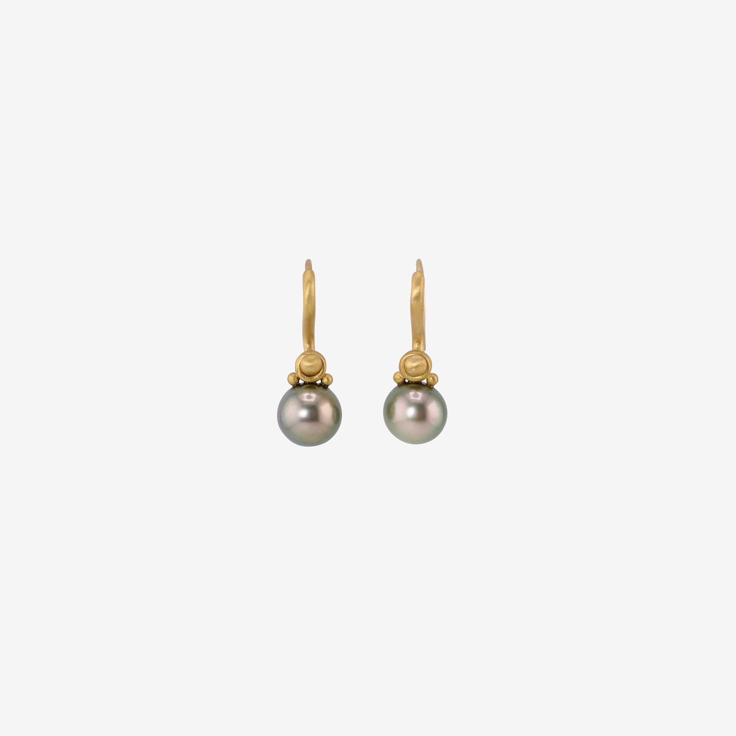 DENISE BETESH 22K & TAHATIAN PEARL EARRINGS