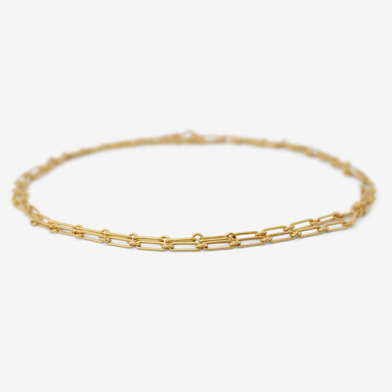 DENISE BETESH 22K LONG LINKS CHAIN NECKLACE