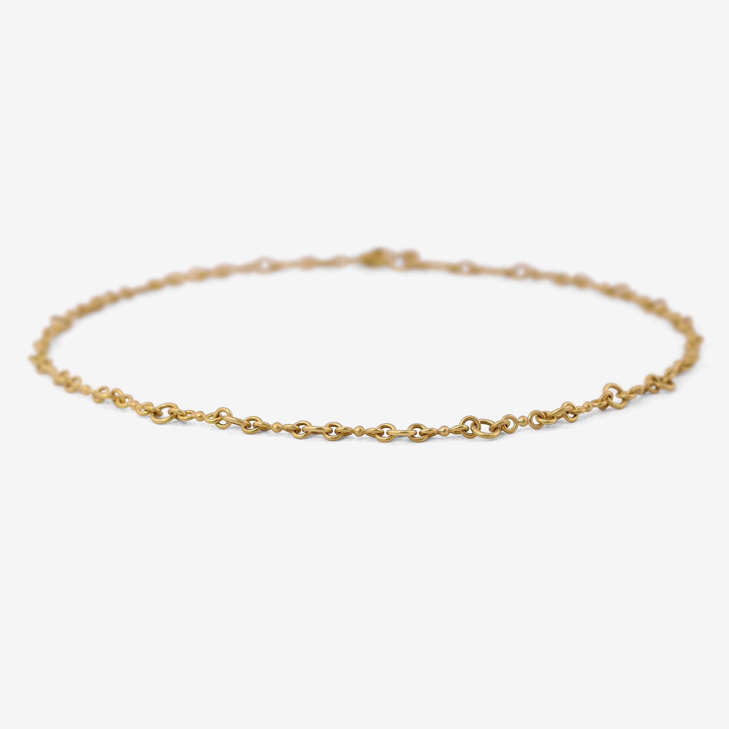 DENISE BETESH 22K VARIED LINK CHAIN NECKLACE