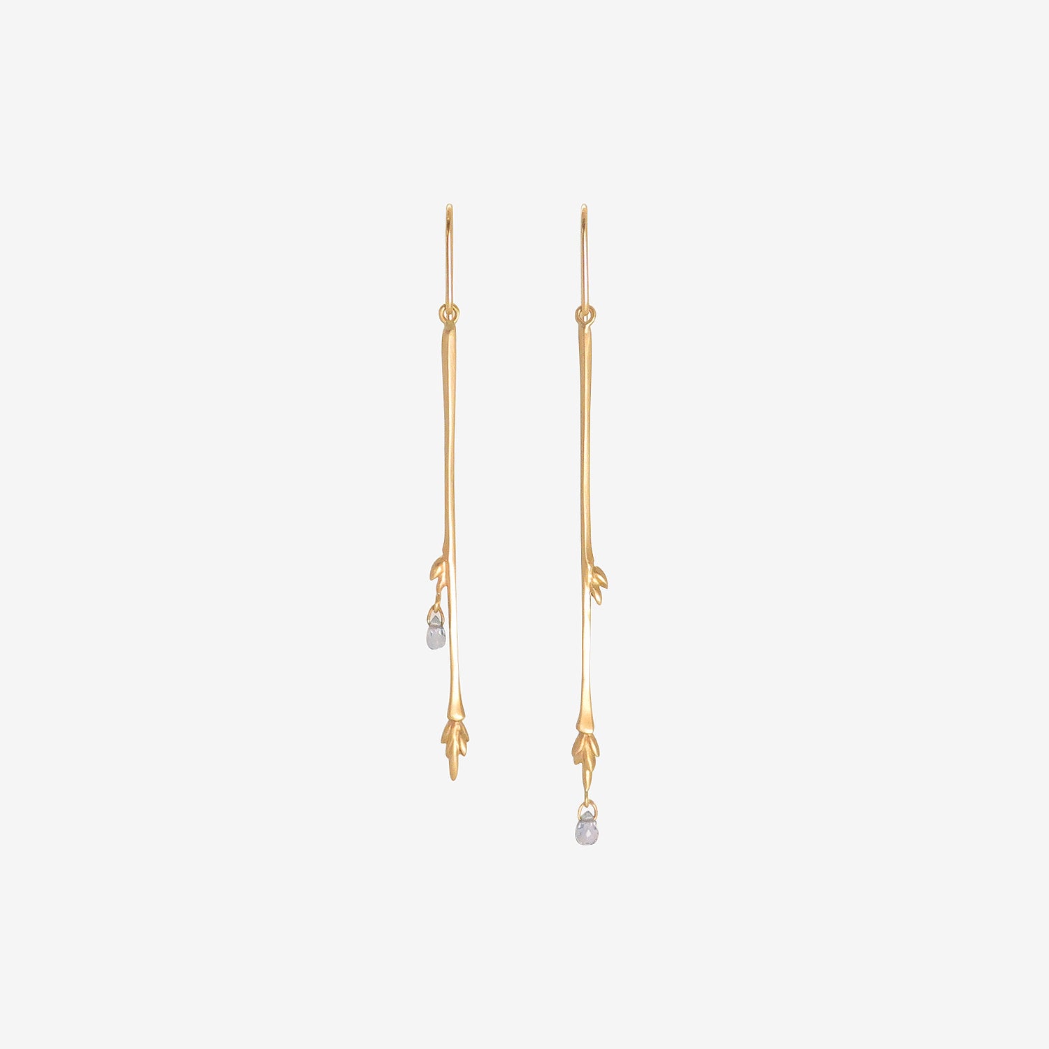 GABRIELLA KISS 10K & BLUE SAPPHIRE MEDIUM BRANCH EARRINGS