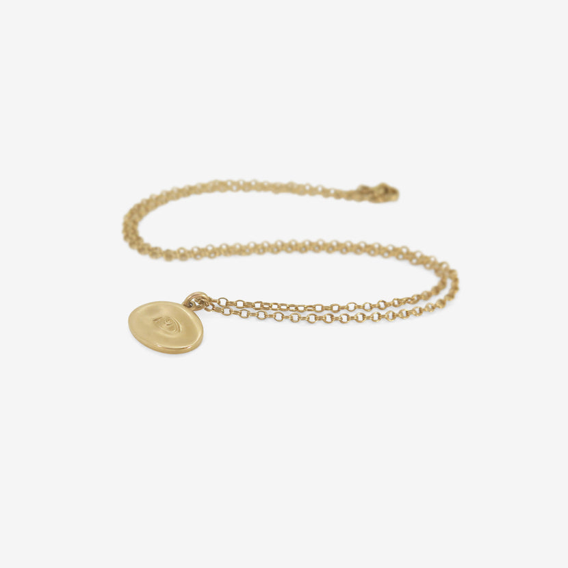 GABRIELLA KISS 10K SMALL EYE LOVE TOKEN PENDANT