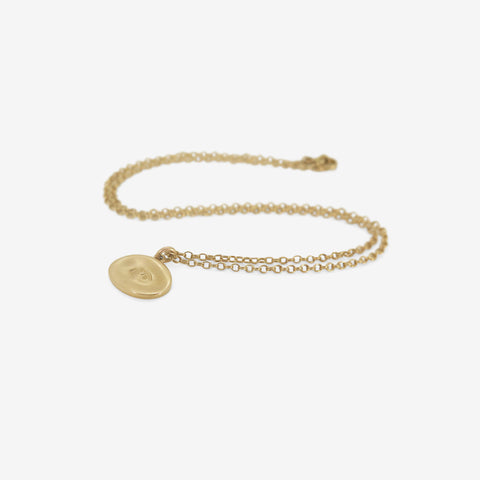 GABRIELLA KISS 10K SMALL EYE LOVE TOKEN PENDANT