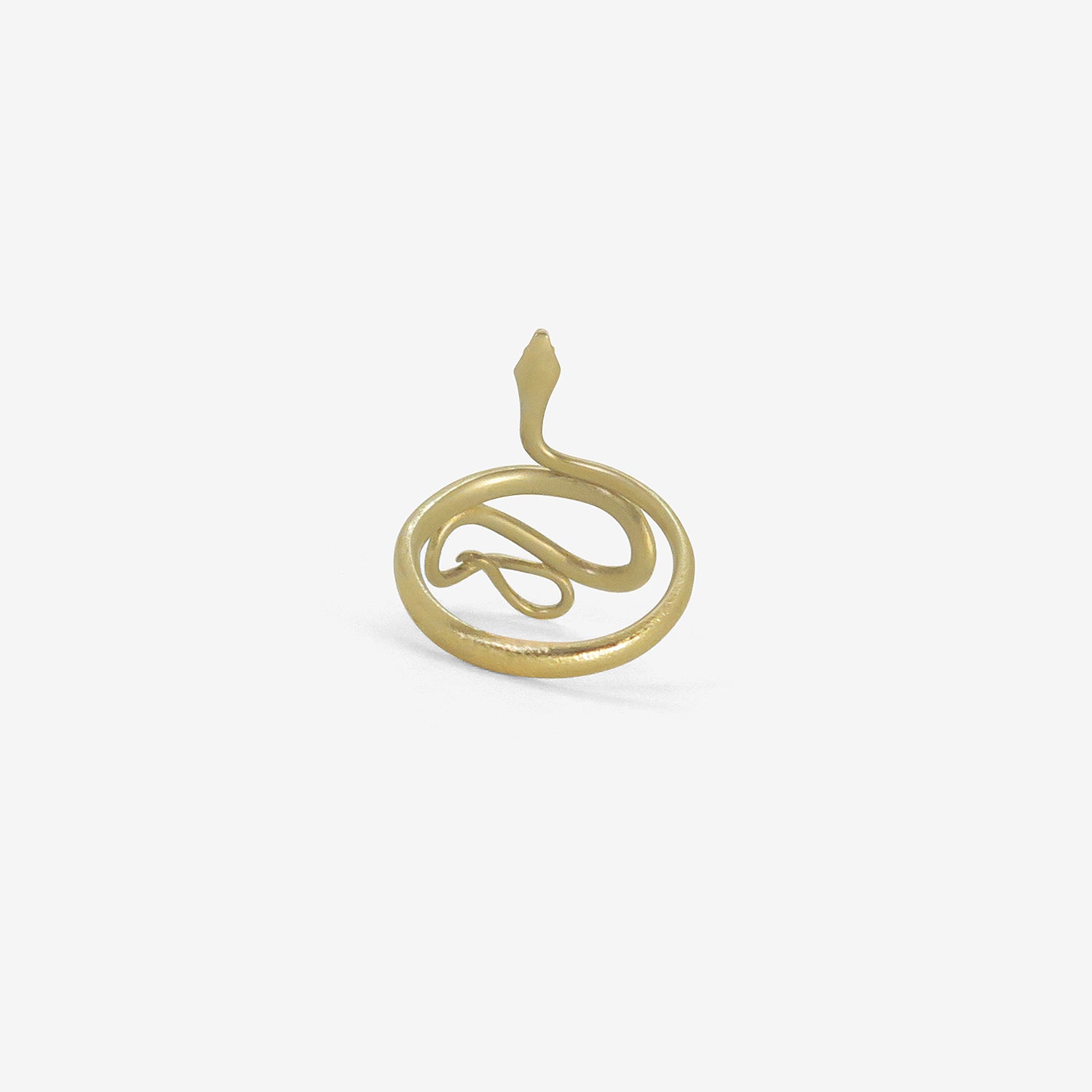 GABRIELLA KISS 14K GREEN GOLD LARGE SNAKE RING