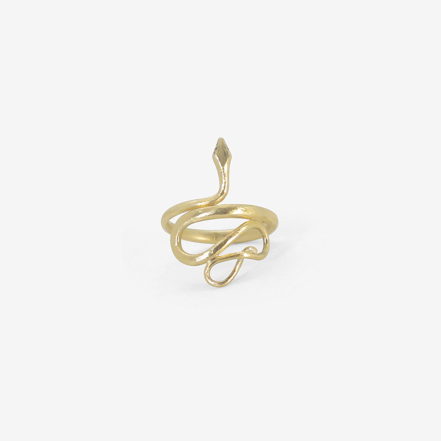 GABRIELLA KISS 14K GREEN GOLD LARGE SNAKE RING