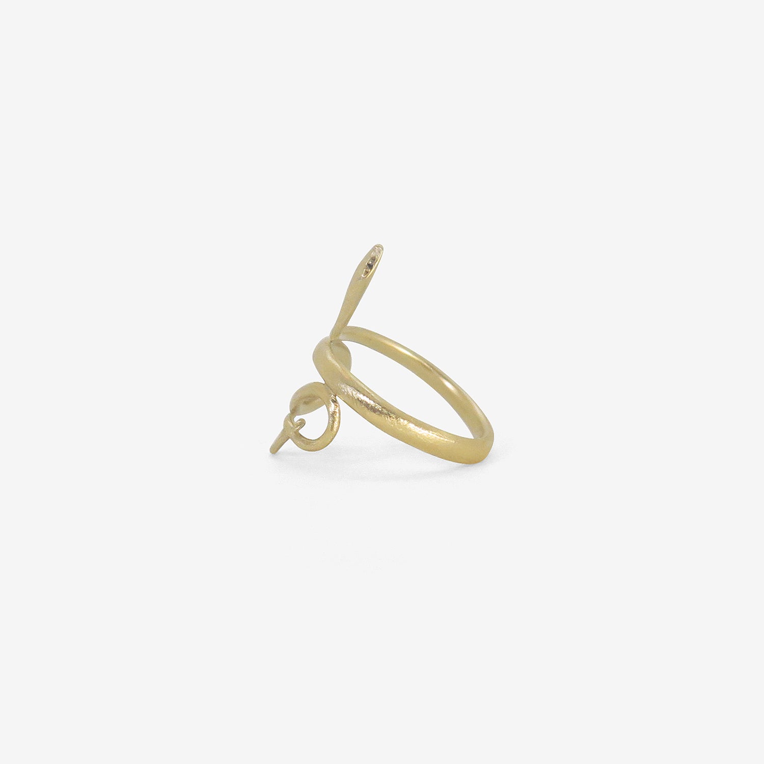 GABRIELLA KISS 14K GREEN GOLD LARGE SNAKE RING
