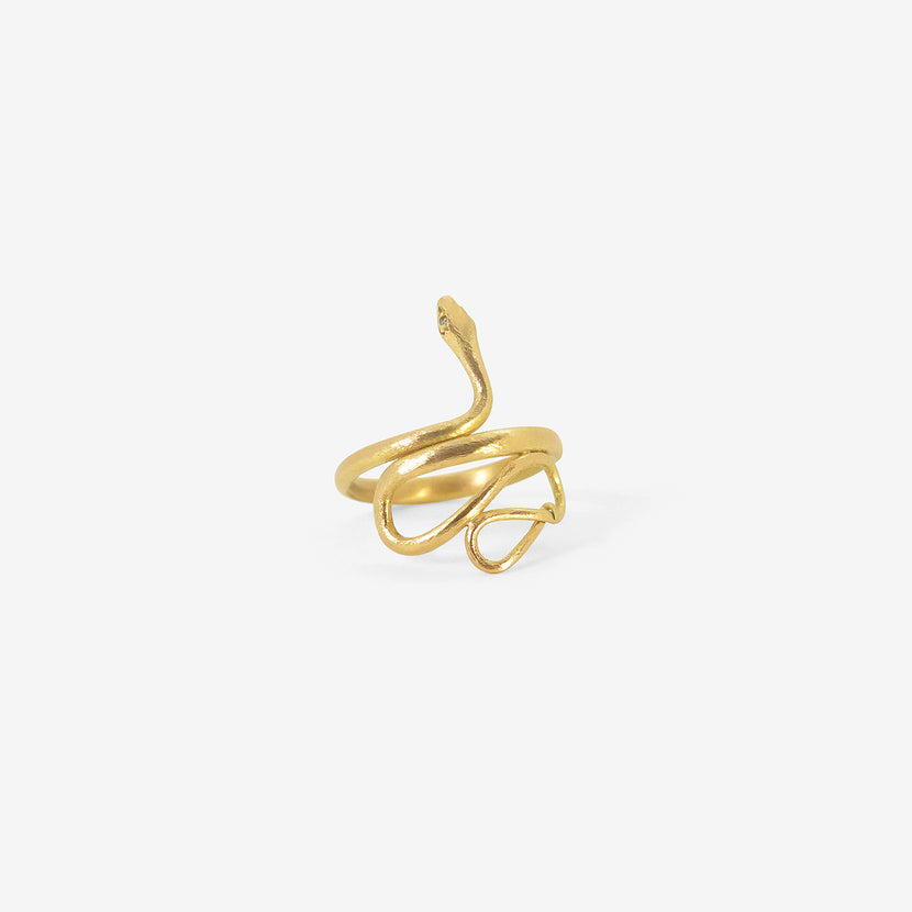 GABRIELLA KISS 18K LARGE SNAKE RING