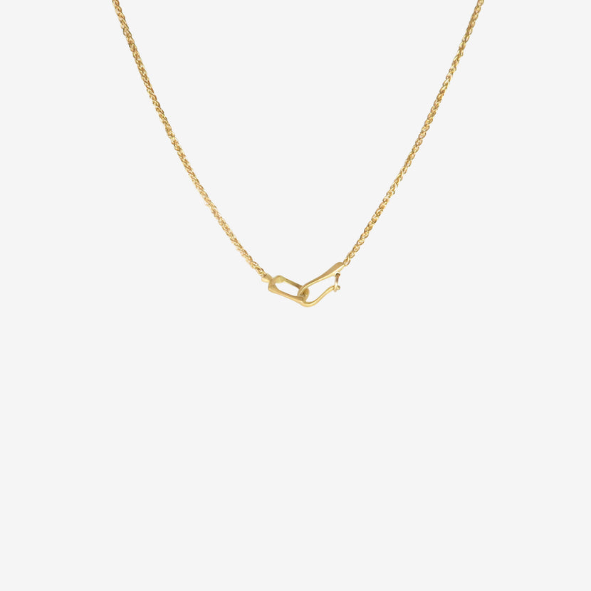 GABRIELLA KISS 18K & RECTANGULAR RAINBOW MOONSTONE PENDANT