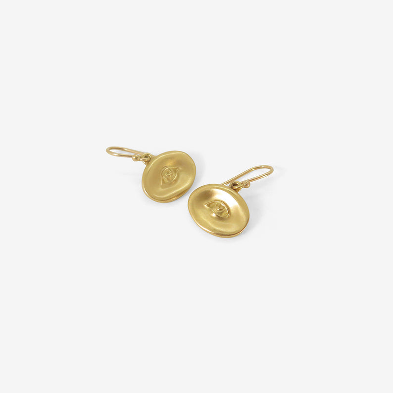 GABRIELLA KISS 18K SMALL EYE EARRINGS