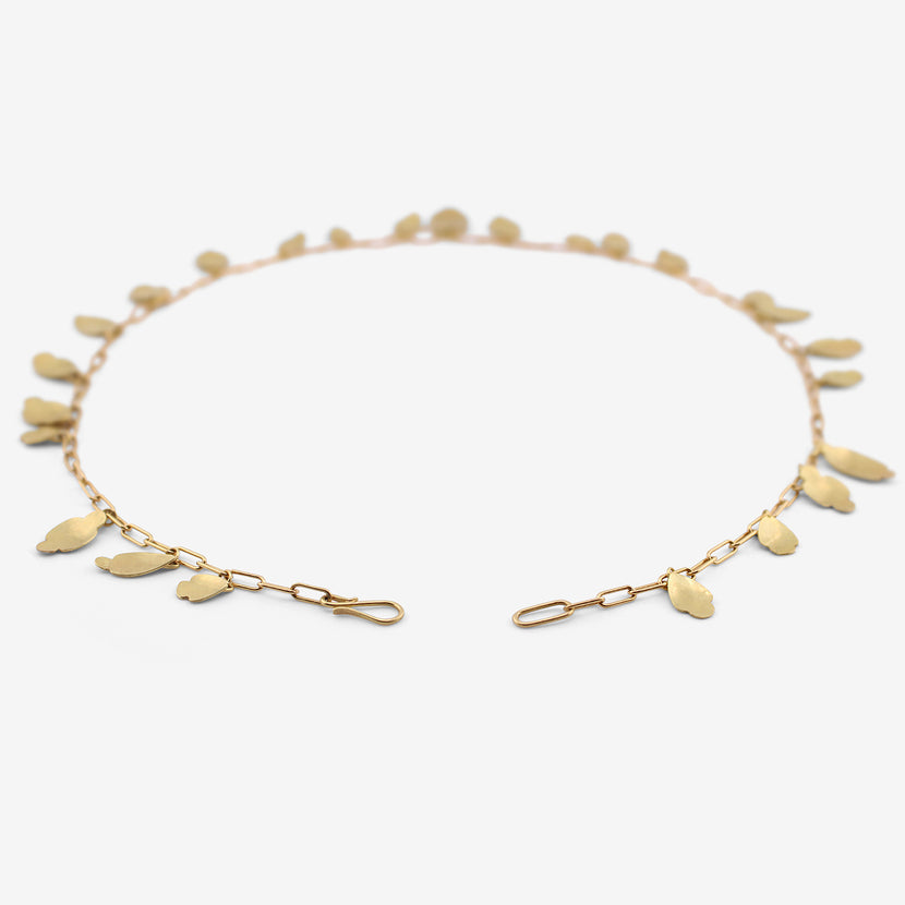 GABRIELLA KISS 18K SMALL SCALLOP NECKLACE