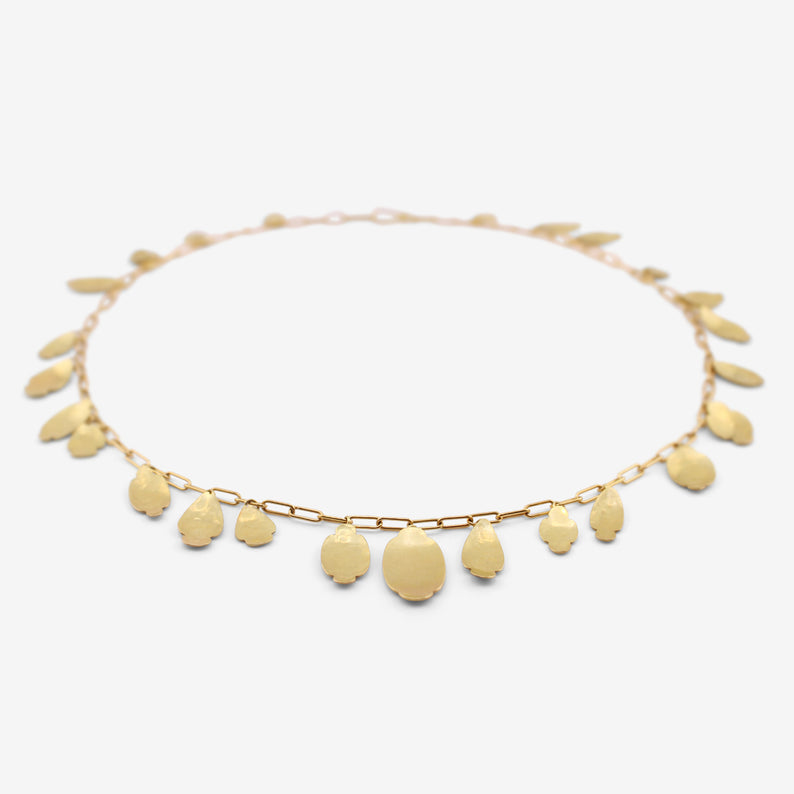 GABRIELLA KISS 18K SMALL SCALLOP NECKLACE