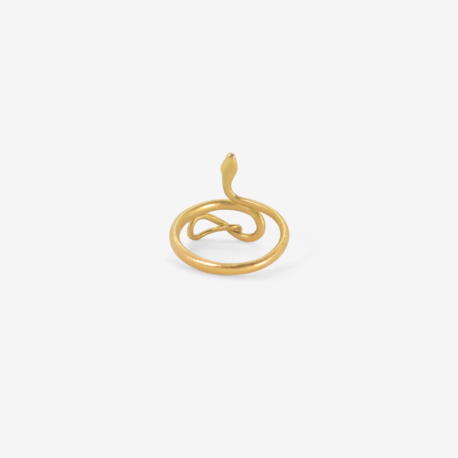 GABRIELLA KISS 18K SMALL SNAKE RING, SIZE 7