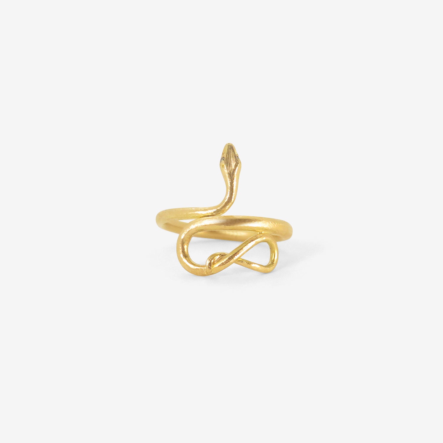 GABRIELLA KISS 18K SMALL SNAKE RING, SIZE 7