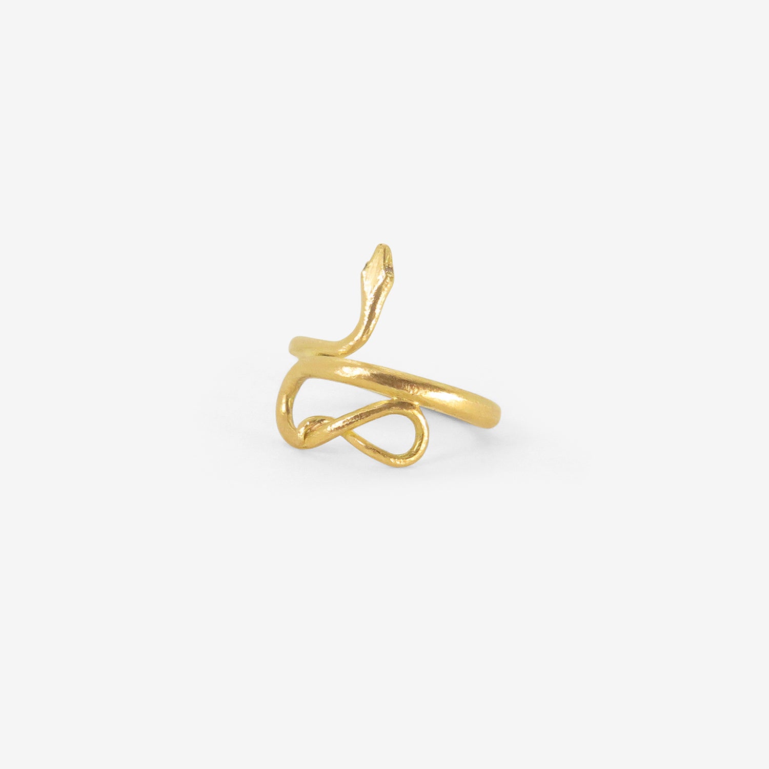 GABRIELLA KISS 18K SMALL SNAKE RING, SIZE 7