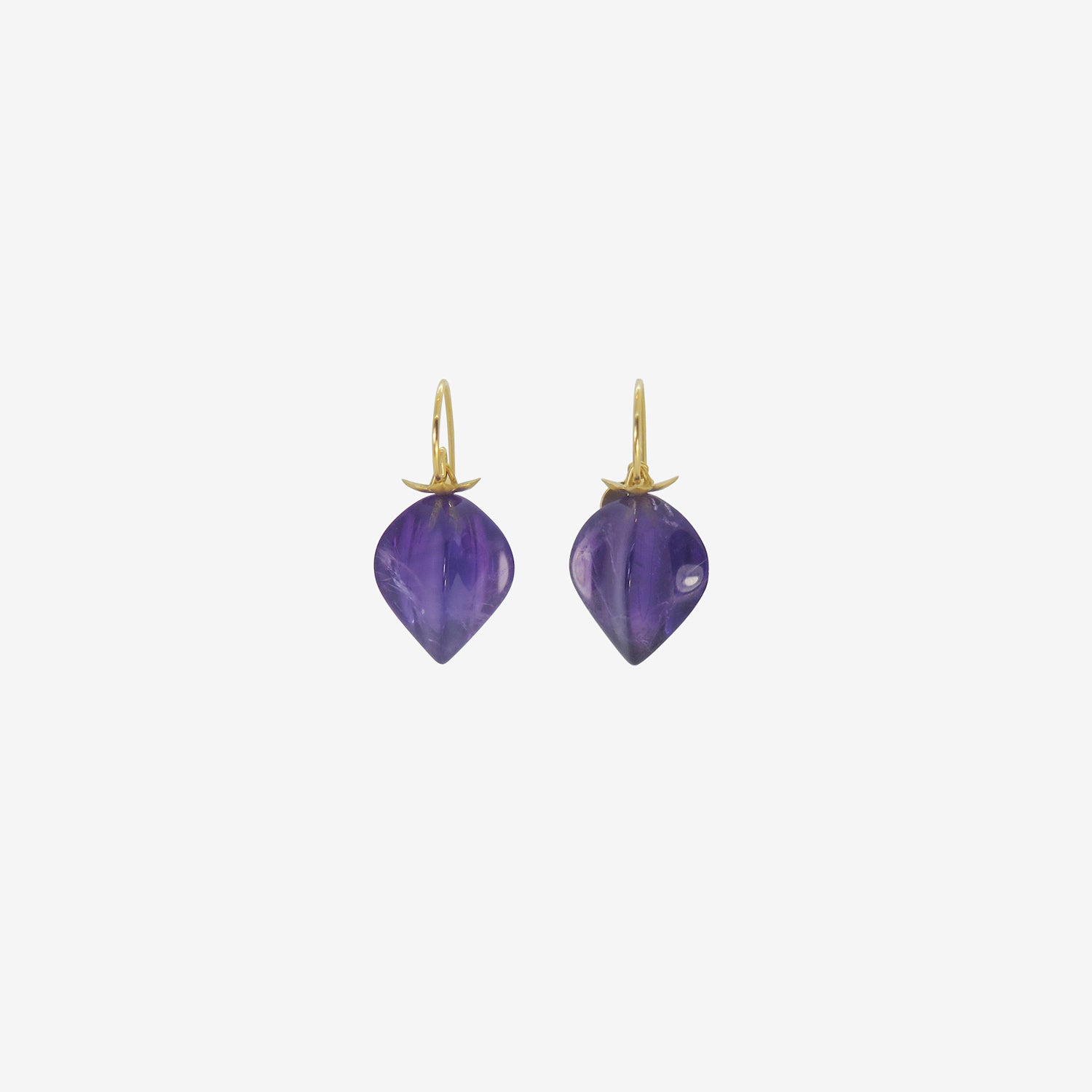 GABRIELLA KISS 18K & AMETHYST CHINESE LANTERN EARRINGS