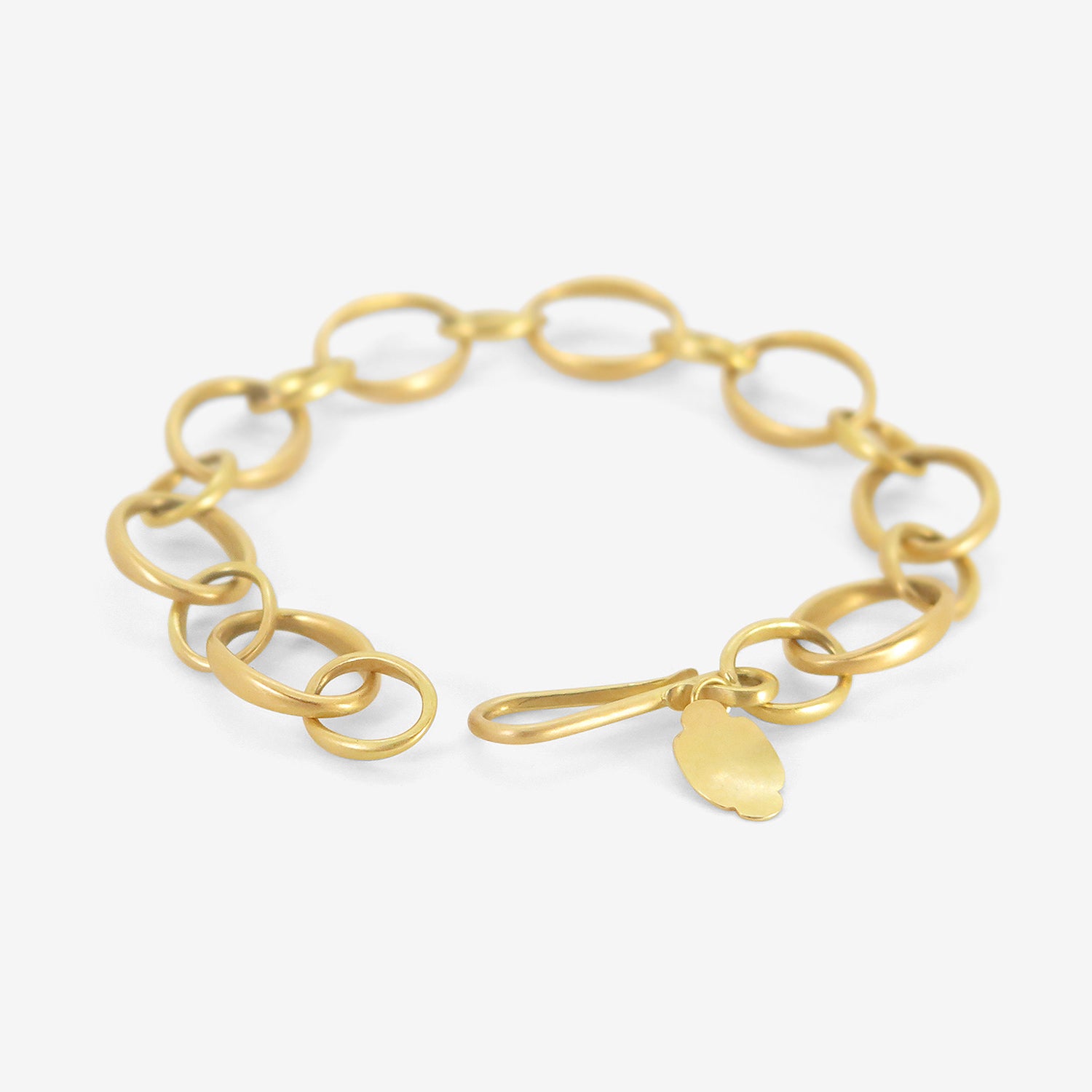 GABRIELLA KISS 18K OVAL LINK CHAIN BRACELET