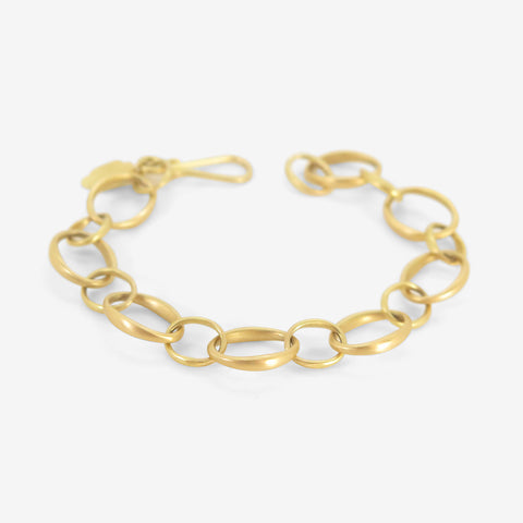 GABRIELLA KISS 18K OVAL LINK CHAIN BRACELET