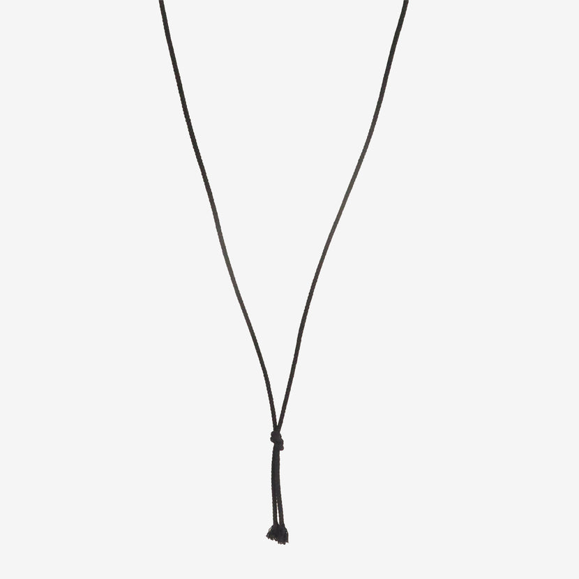 GABRIELLA KISS 14K & ROCK CRYSTAL BEAN PENDANT WITH KESHI PEARL & LABRADORITE ON SILK CORD