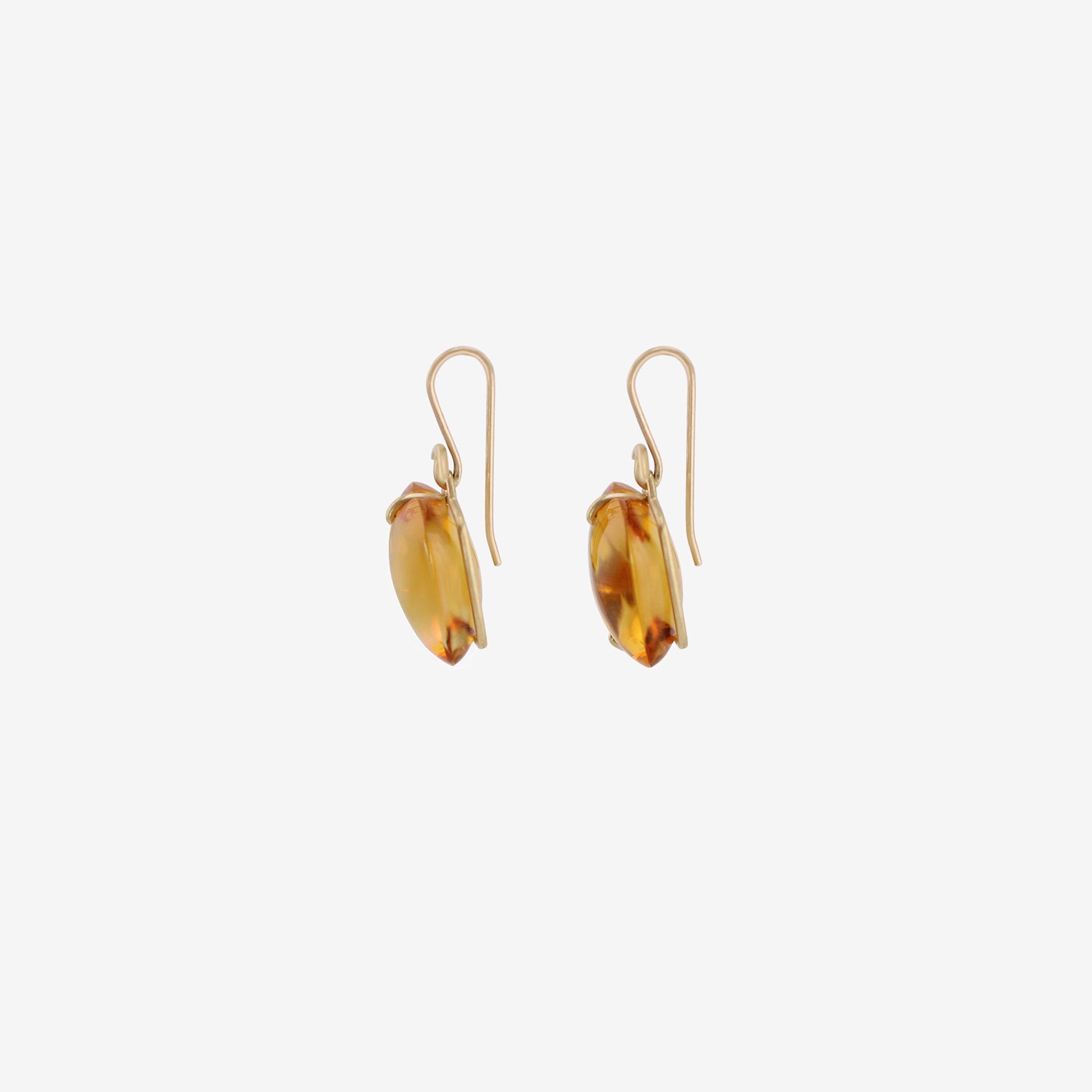 GABRIELLA KISS 18K & CITRINE PILLOW EARRINGS