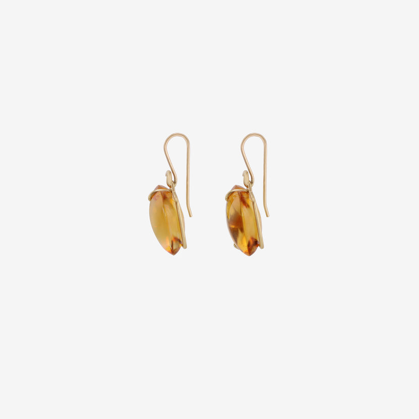 GABRIELLA KISS 18K & CITRINE PILLOW EARRINGS