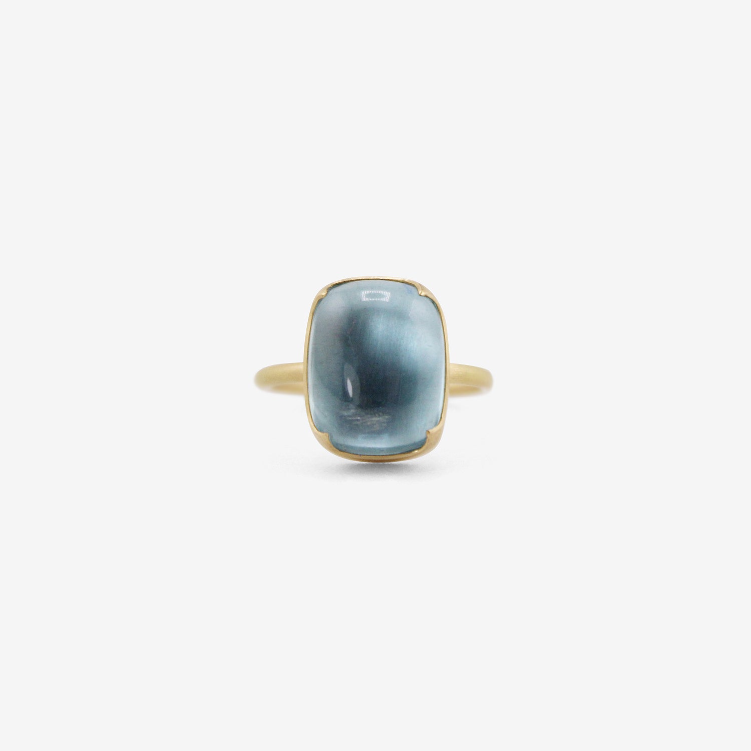 GABRIELLA KISS 18K & CUSHION-SHAPED AQUAMARINE RING, 6.3CT