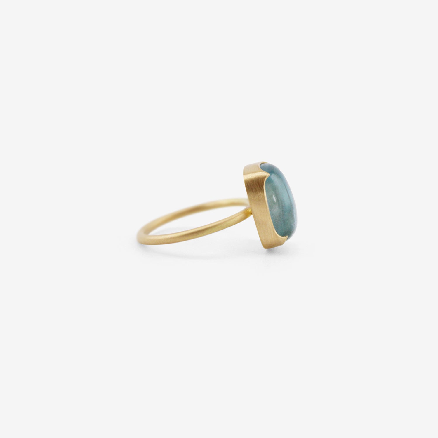 GABRIELLA KISS 18K & CUSHION-SHAPED AQUAMARINE RING, 6.3CT