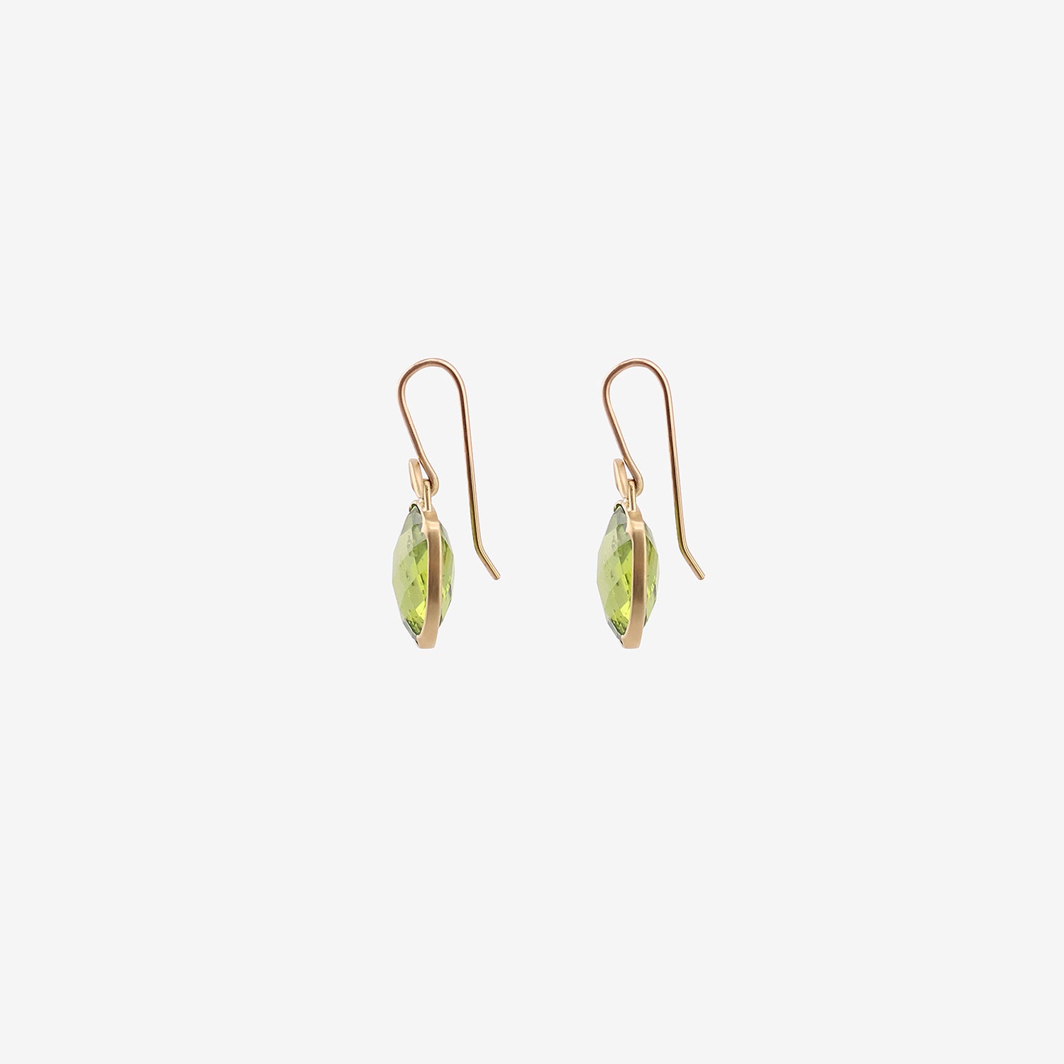 GABRIELLA KISS 18K & FACETED CUSHION-SHAPED PERIDOT EARRINGS, 10CT