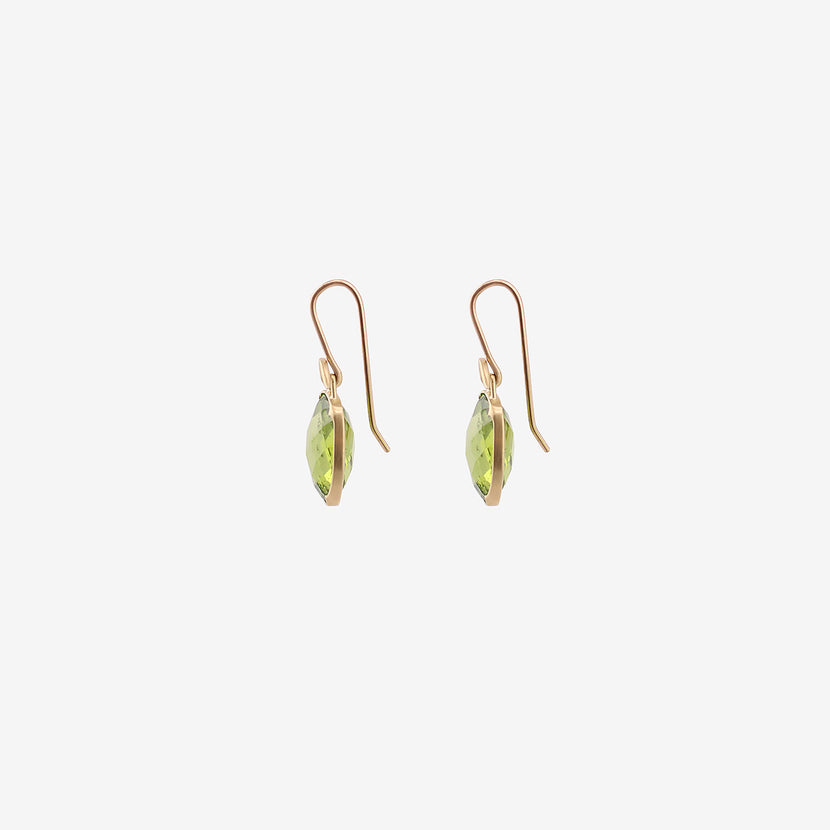 GABRIELLA KISS 18K & FACETED CUSHION-SHAPED PERIDOT EARRINGS, 10CT