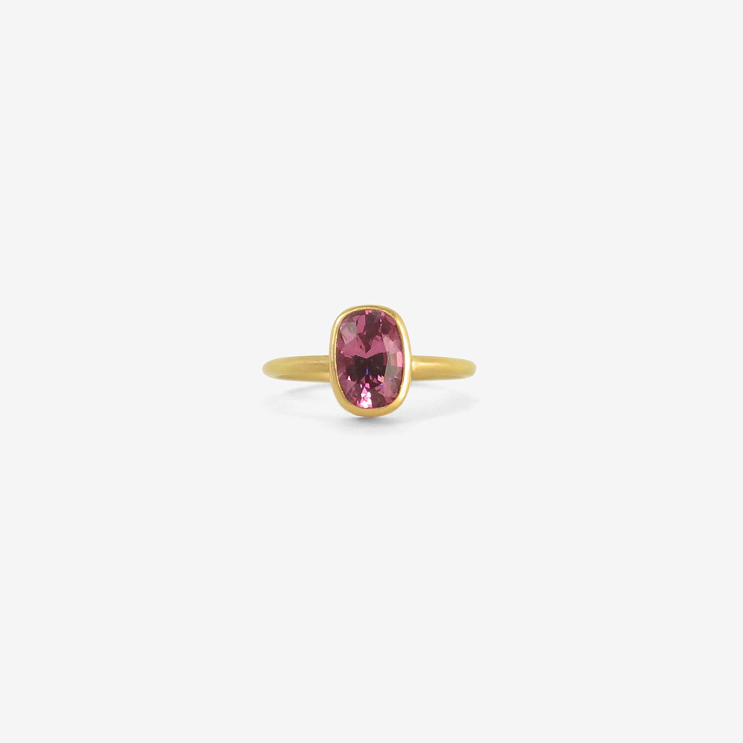 GABRIELLA KISS 18K & CUSHION-SHAPED FACETED PINK SPINEL RING, 1.9CT