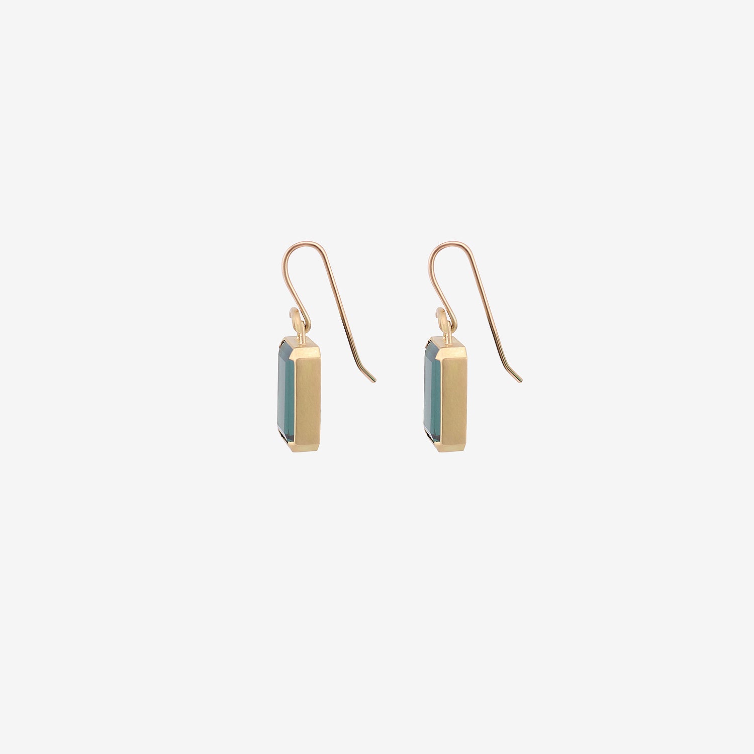 GABRIELLA KISS 18K & EMERALD-CUT BLUE GREEN TOURMALINE EARRINGS, 11.7CT