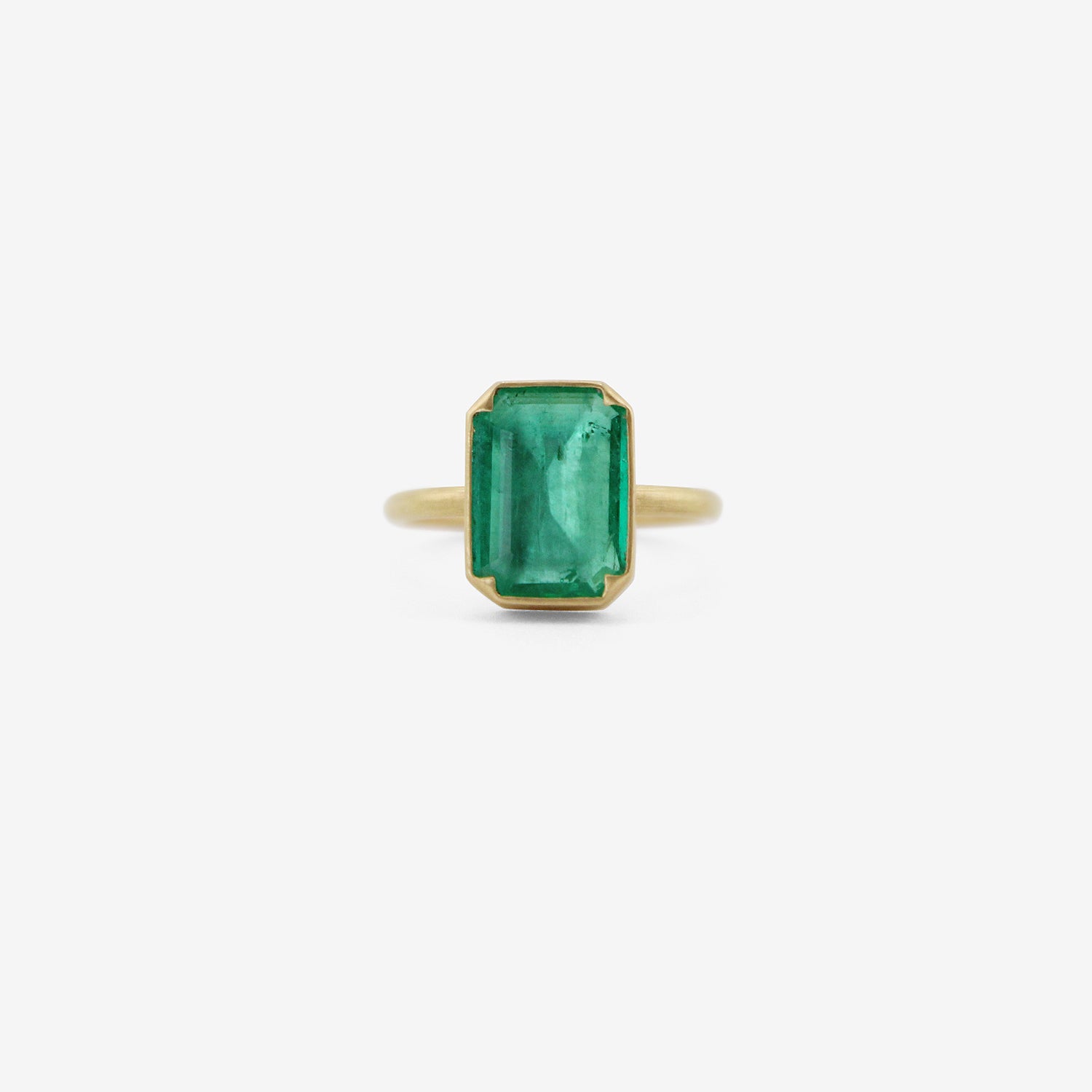 GABRIELLA KISS 18K & EMERALD-CUT EMERALD RING, 2.7CT
