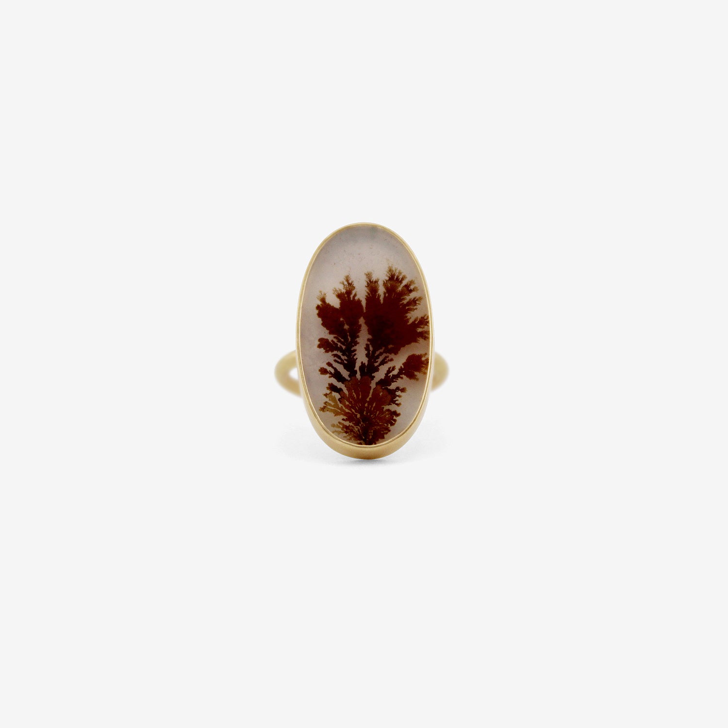GABRIELLA KISS 18K & GIANT OVAL DENDRITE RING