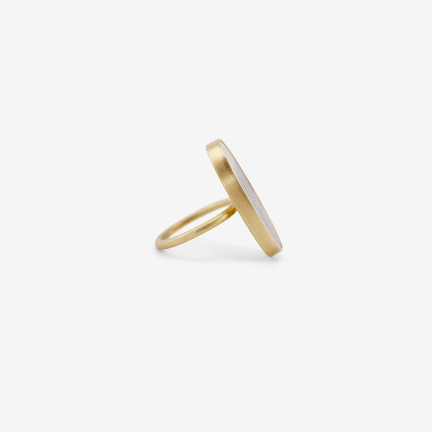 GABRIELLA KISS 18K & GIANT OVAL DENDRITE RING