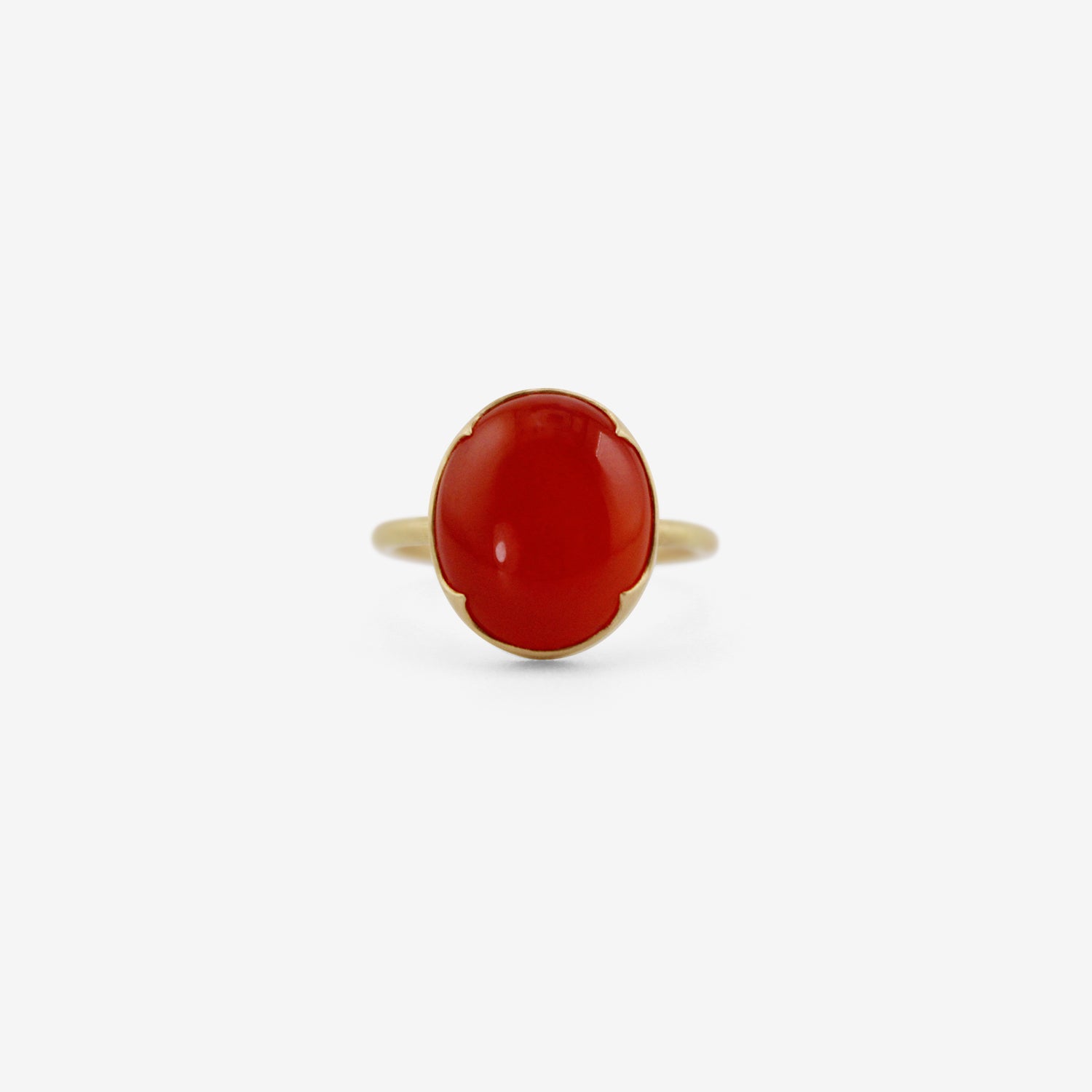 GABRIELLA KISS 18K & LARGE OVAL CARNELIAN RING, 5.76CT