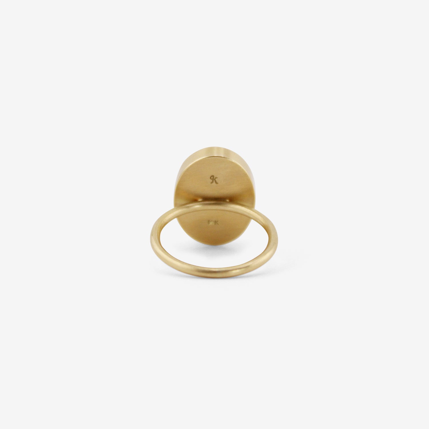GABRIELLA KISS 18K & LARGE OVAL HESSONITE GARNET RING, 16.15CT