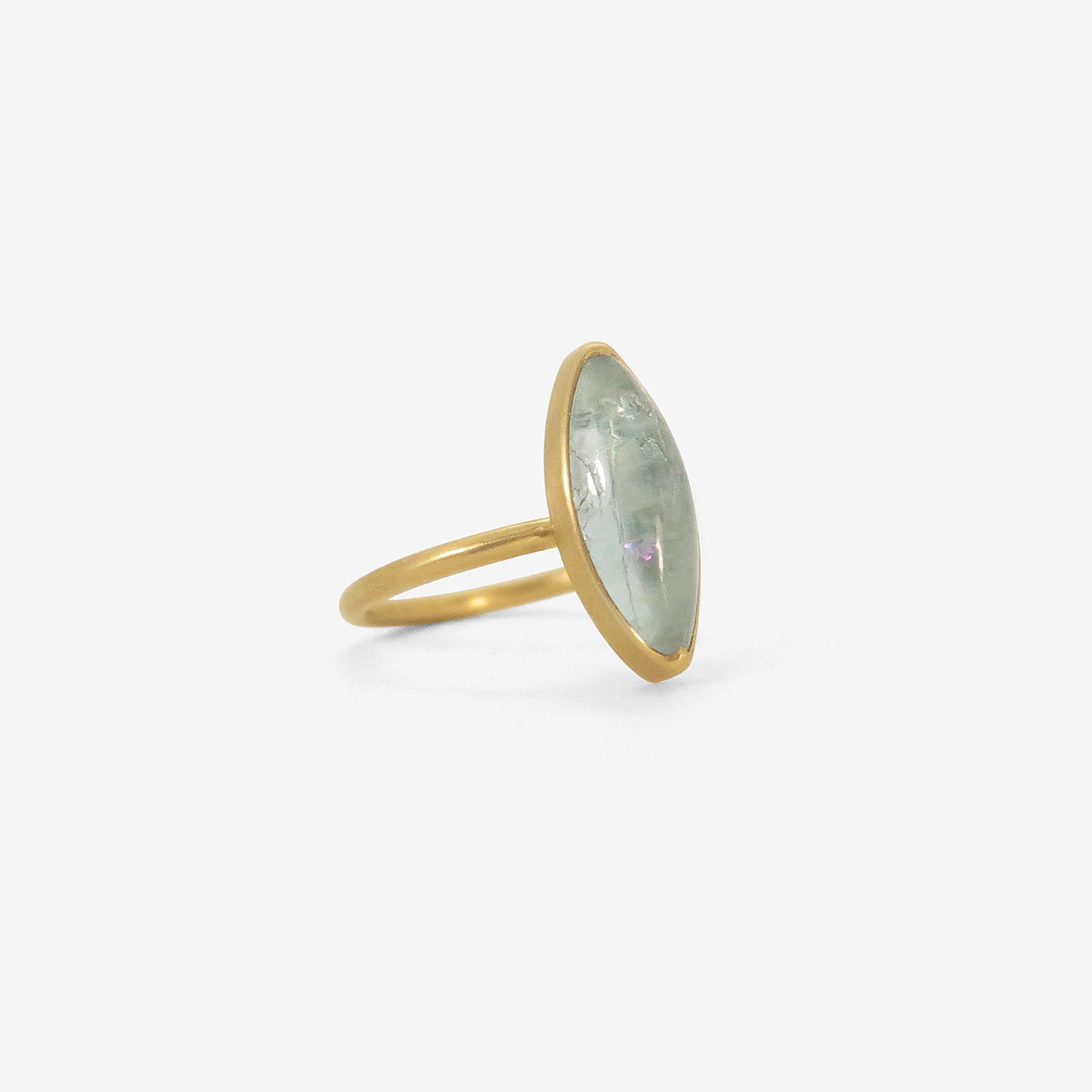 【おまけ付】 GABRIELLA KISS 18K & MARQUIS-SHAPED AQUAMARINE RING, 2.44CT アクセサリー