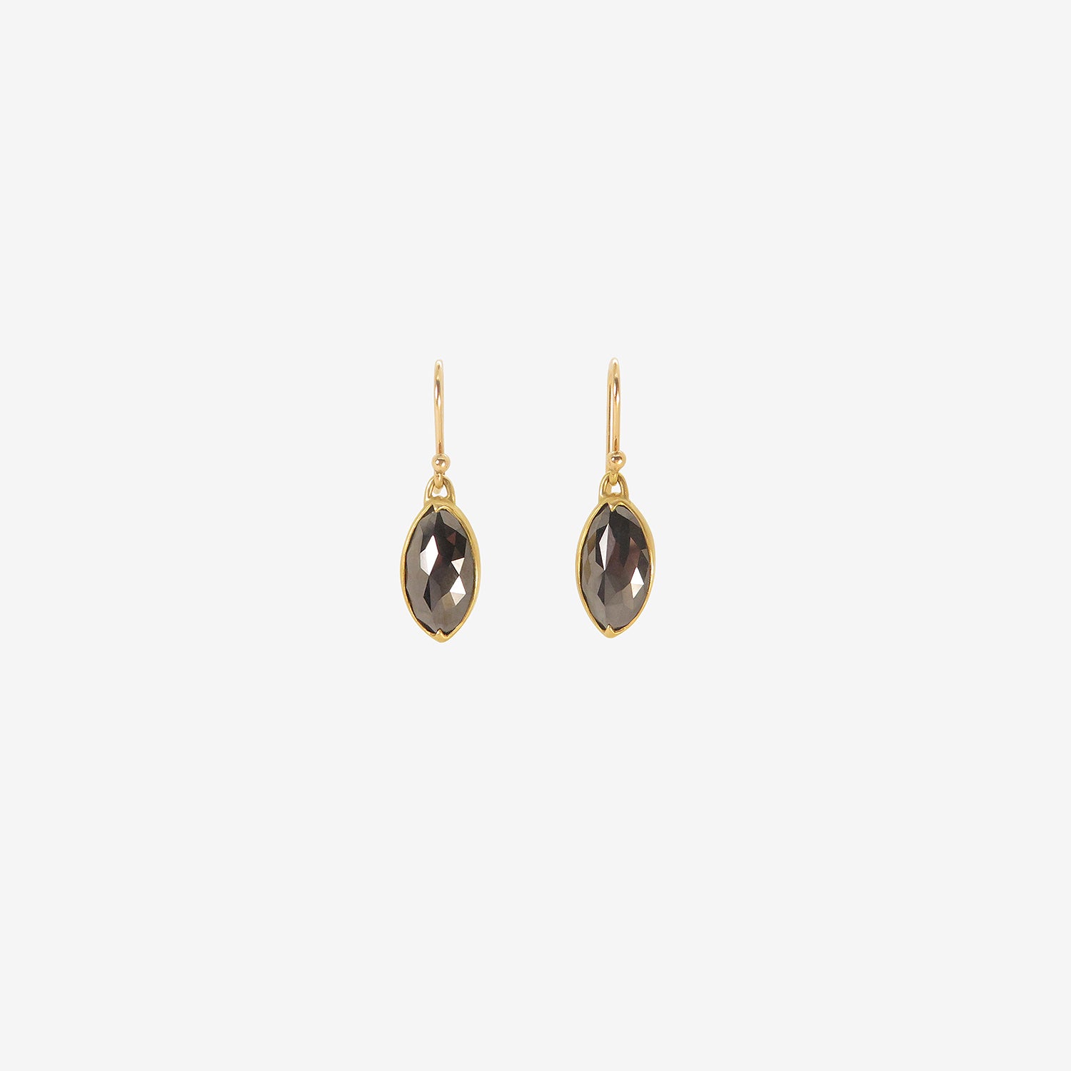 GABRIELLA KISS 18K & MARQUIS-SHAPED BLACK DIAMOND EARRINGS, 3.64CT