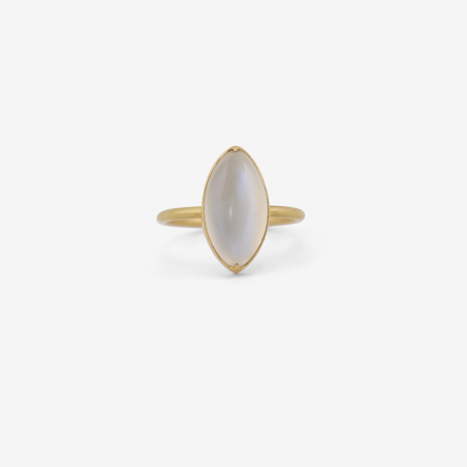 GABRIELLA KISS 18K & MARQUIS MOONSTONE RING, 3.69CT