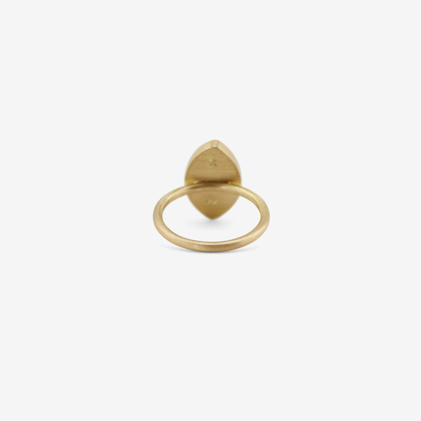 GABRIELLA KISS 18K & NAVETTE-SHAPED AMMOLITE RING, 3.77CT